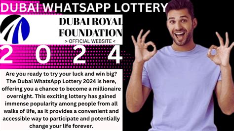 dubai royal foundation lottery 2024|Royal Foundation Lottery 2024 .
